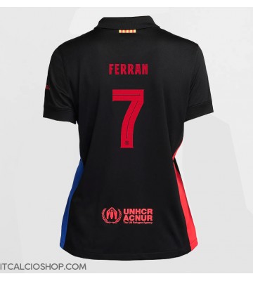 Barcelona Ferran Torres #7 Seconda Maglia Femmina 2024-25 Manica Corta